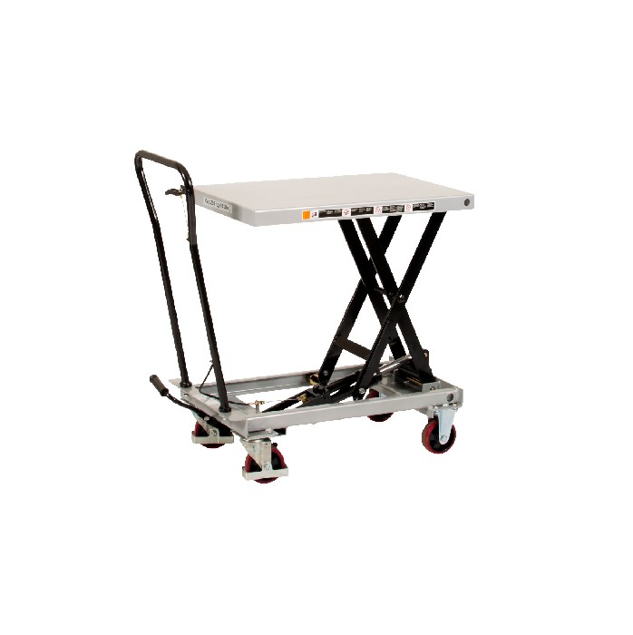 BS25 Mobile lift table, 830x500mm, 250kg Silverstone Materialhantering
