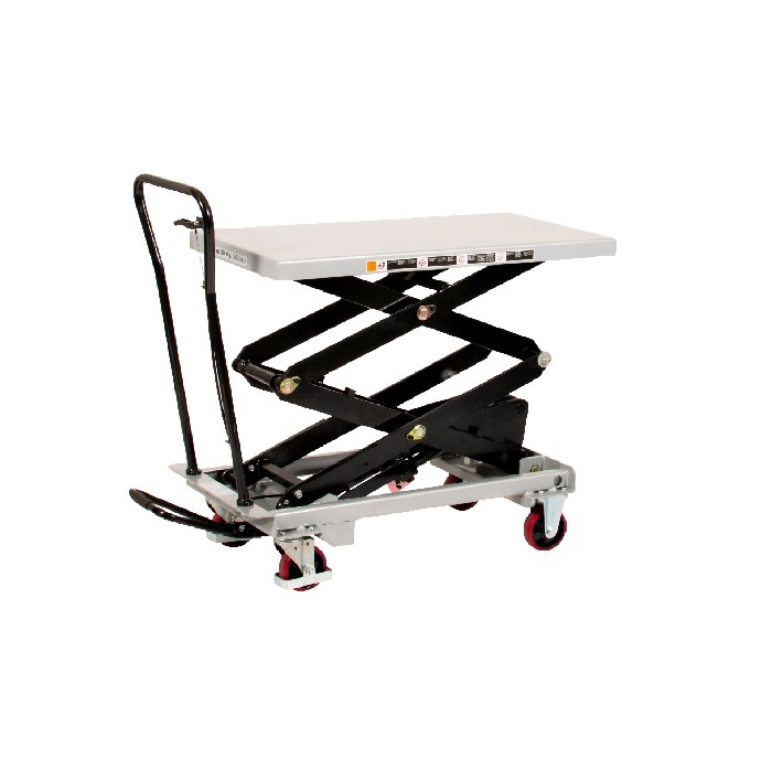 BS80D Mobile lift table, 1010x520mm, 800kg Silverstone Materialhantering